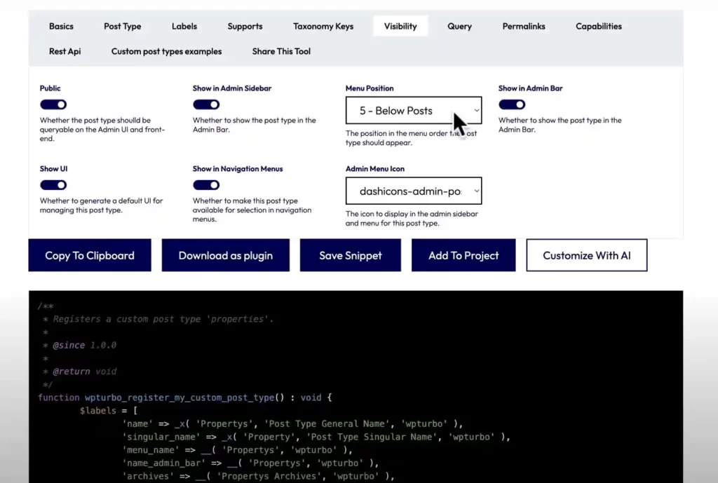 Customizing WordPress with WP Turbo