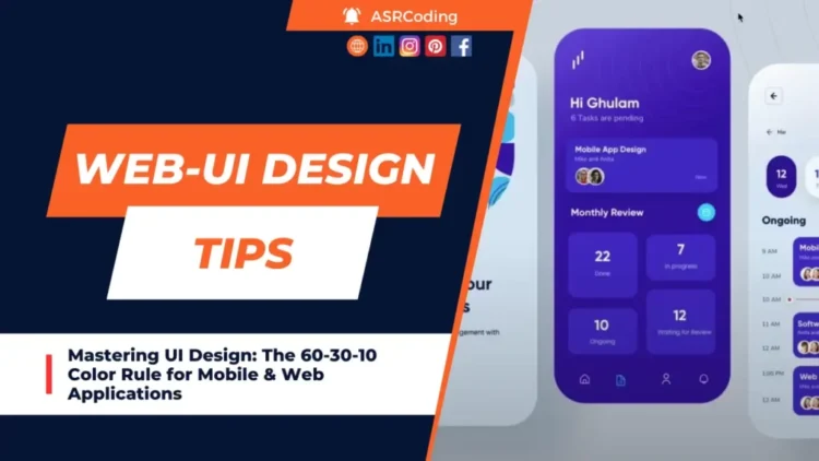 Mastering UI Design The 60-30-10 Color Rule for Mobile & Web Applications
