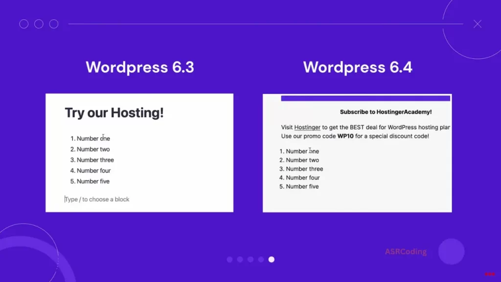 Pagination block upgrade